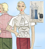 Du Barry 765: 1930s Stylish Misses Skirt & Blouse Sz 34 B Vintage Sewing Pattern