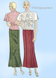 Du Barry 765: 1930s Stylish Misses Skirt & Blouse Sz 34 B Vintage Sewing Pattern