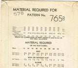Du Barry 765: 1930s Stylish Misses Skirt & Blouse Sz 34 B Vintage Sewing Pattern