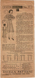 Excella 3778: 1930s Cute Little Girls Party Dress Size 12 Vintage Sewing Pattern