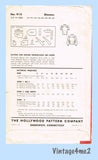 Hollywood 715: 1940s Charming Misses WWII Blouse Sz 32 B Vintage Sewing Pattern