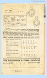Hollywood 997: 1930s Uncut Womens Plus Size Blouse 42B Vintage Sewing Pattern