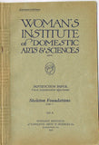 1920s Brooks Picken Womans Institute Millinery Book 102A Skeleton Foundations 1