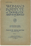 1920s Mary Brooks Picken Woman's Institute Sewing Book 303-2 Aprons and Caps