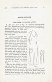 1920s Mary Brooks Picken Woman's Institute Sewing Book 303-2 Aprons and Caps