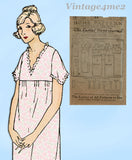 Ladies Home Journal 2491: 1920s Uncut Misses Nightgown 36 B Vintage Sewing Pattern