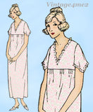 Ladies Home Journal 2491: 1920s Uncut Misses Nightgown 36 B Vintage Sewing Pattern