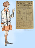 Ladies Home Journal 3359: 1920s Uncut Girls Dress Sz 6 Vintage Sewing Pattern