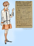 Ladies Home Journal 3359: 1920s Uncut Girls Dress Sz 8 Vintage Sewing Pattern