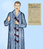 1920s Ladies Home Journal Mens Nightshirt Vintage Sewing Pattern 3694
