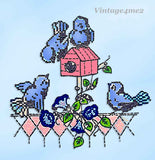 1930s Laura Wheeler Embroidery Transfer 2004 Uncut Bird & Floral Pillowcase Motifs