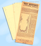 1910s Rare Uncut May Manton Embroidery Transfer 803 Elegant Table Runner Motif