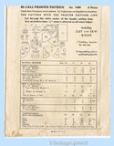 1940s Original Vintage McCall Pattern 1089 Rare WWII Bridal Doll Clothes 18 inch