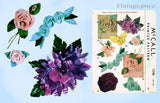 1940s Vintage McCall 1246 Fabric Flower Pattern for Dress Material Uncut Rare