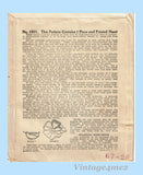 1920s Vintage McCall Embroidery Transfer 1501 Uncut Flapper Wrap Motifs RARE