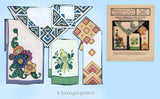 1920s Vintage McCall Embroidery Transfer 1527 Uncut Art Deco Guest Towel Motifs