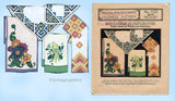 1920s Vintage McCall Embroidery Transfer 1527 Uncut Art Deco Guest Towel Motifs