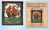 1920s Vintage McCall Embroidery Transfer 1535 Uncut Wooden Ship Needle Painting
