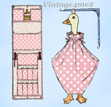 1920s Vintage McCall Kauamagraph Embroidery Transfer 1549 Goose Laundry Bag and More