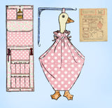 1920s Vintage McCall Kauamagraph Embroidery Transfer 1549 Goose Laundry Bag and More