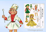 1950s Vintage McCalls Sewing Pattern 1561 Uncut 16 Inch Toni Doll Clothes