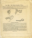 1920s Rare McCall Embroidery Transfer 1565 Embroidered Flapper Dress Trims