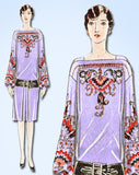 1920s Rare McCall Embroidery Transfer 1565 Embroidered Flapper Dress Trims