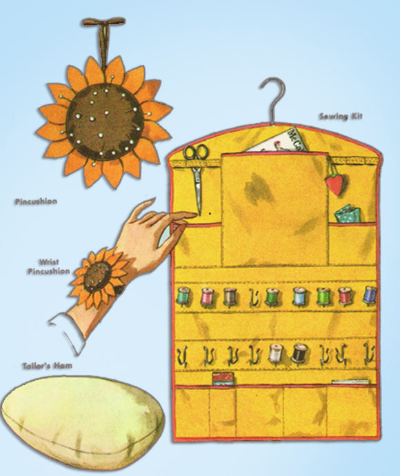 1950s Vintage McCall Kaumagraph Embroidery Transfer 2116 Uncut Novelty Sewing Room Projects