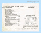 1950s Vintage McCall Kaumagraph Embroidery Transfer 2116 Uncut Novelty Sewing Room Projects