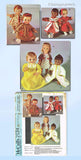 1960s Original Vintage McCalls Pattern 2124 Cute 10 to 11.5 Baby Doll Clothes