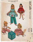 McCall 2129: 1950s Cute Toddler Girls Play Smock Size 6 Vintage Sewing Pattern