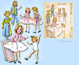 McCall 2270: 1950s Rare 12in Shirley Temple Doll Clothes Set Vintage Sewing Pattern