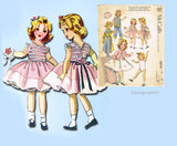 McCall 2270: 1950s Rare 12in Shirley Temple Doll Clothes Set Vintage Sewing Pattern