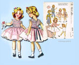 McCall 2270: 1950s Rare 17in Shirley Temple Doll Clothes Set Vintage Sewing Pattern
