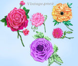 1950s Vintage McCall 2379 Fabric Flower Pattern Velvet Taffeta  Uncut Rare
