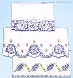1950s Vintage McCall Embroidery Transfer 2380 Uncut Cutwork Floral Pillowcases