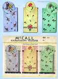 1930s Vintage McCall Embroidery Transfer 414 Uncut Floral Guest Towel Motifs