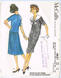 1950s Vintage McCalls Sewing Pattern 4631 Misses 2 Pc Sailor Dress Size 10 30B