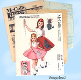 1950s Vintage McCalls Sewing Pattern 2251 Classic Felt Poodle Skirt Iconic UNCUT