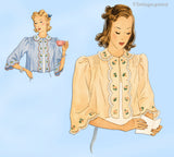 McCall 615: 1930s Uncut Misses Bedjacket Sz 32-34 B Vintage Sewing Pattern