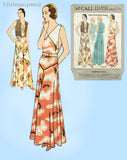 McCall 6432: 1930s Rare Misses Beach Pajamas Size 38 Bust Vintage Sewing Pattern