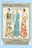 McCall 6432: 1930s Rare Misses Beach Pajamas Size 38 Bust Vintage Sewing Pattern