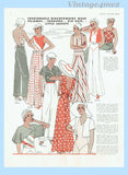 McCall 6432: 1930s Rare Misses Beach Pajamas Size 38 Bust Vintage Sewing Pattern