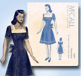 1940s Vintage McCall Sewing Pattern 6600-2 Uncut Peggy Fashion Doll Clothes