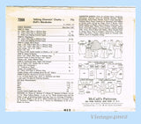 1960s Vintage McCalls Pattern 7269 Uncut Charming Chatty 24 Inch Doll Clothes