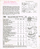 1960s Vintage McCalls Sewing Pattern 7592 Teenie Weenie 9inch Tiny Tears Doll Clothes