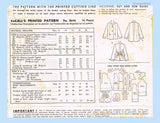 McCall 8646: 1950s High Fashion Misses Coat Size 32 Bust Vintage Sewing Pattern