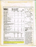 1960s Vintage McCalls Sewing Pattern 9061 14 to 18 In Betsy Wetsy Doll Clothes Complete