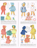 1940s Vintage McCall Sewing Pattern 964 Cute Baby Girls Heirloom Coat & Bonnet Sz1