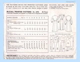 1940s Vintage McCall Sewing Pattern 6990 Uncut Misses Street Dress Sz 36 Bust